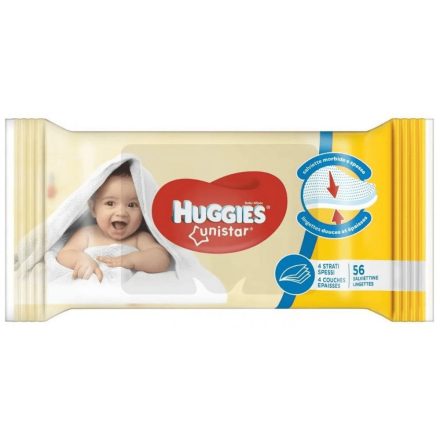 Huggies törlőkendő ut.56 db Unistar