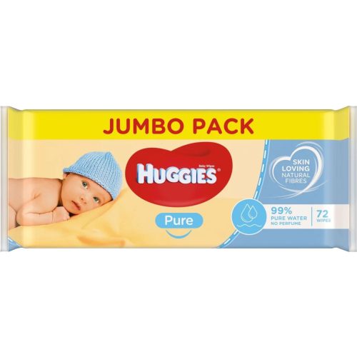 Huggies törlőkendő ut.72 db Pure
