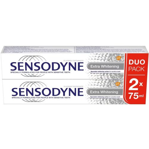 Sensodyne fogkrém 2x75 ml Extra Whitening