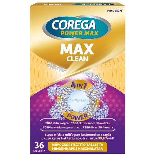 Corega műfogsortisztító tabletta 36 db Tabs Max Clean