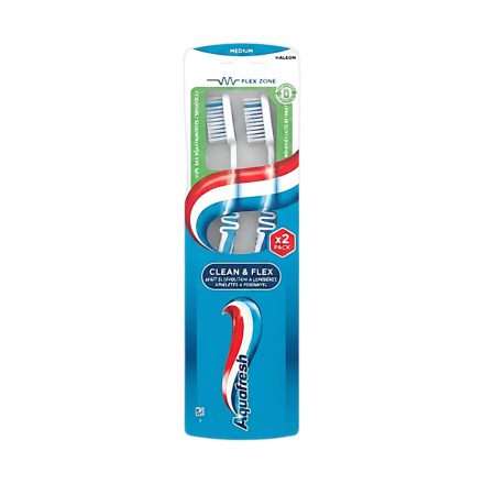 Aquafresh fogkefe duopack Clean&Flex Medium