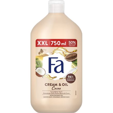 Fa tusfürdő 750 ml Cream&Oil Cacao Butter