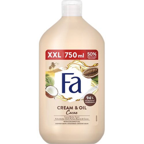 Fa tusfürdő 750 ml Cream&Oil Cacao Butter