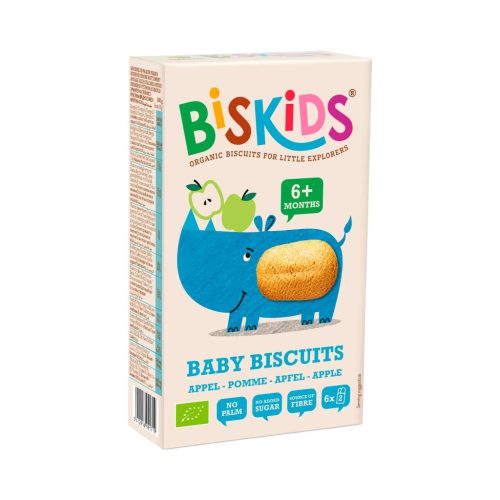 Biskids Baby Biscuits biokeksz 120g - almás keksz gyerekeknek 6 hónapos kortól