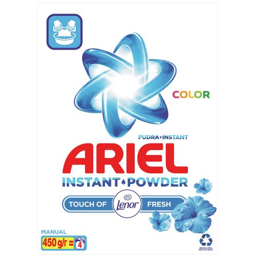 Ariel mosópor dobozos kézi 4 mosás 450 g Color Touch of Lenor Fresh