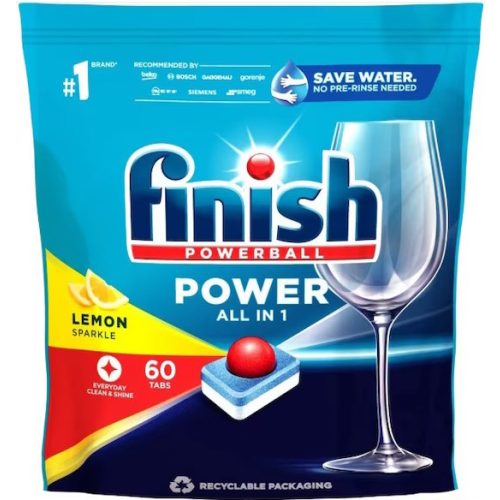 Finish mosogató tabletta 60 mosás 60 db All in 1 Lemon