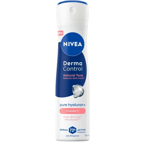   Nivea dezodor 150 ml Derma Control Natural Tone Pure Hyaluron+ 0% Alcohol