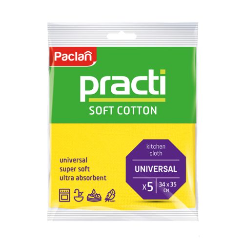 Paclan Practi Soft Cotton háztartási kendő 5 db 34cm*35cm 280my