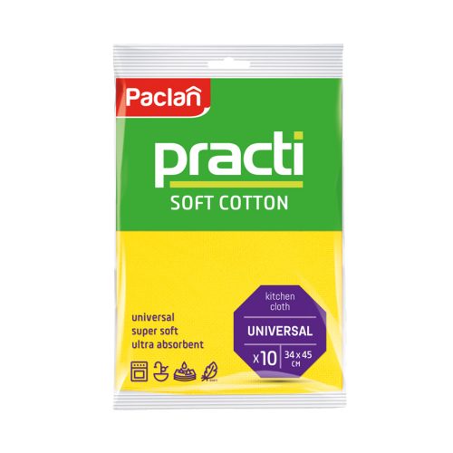Paclan Practi Soft Cotton háztartási kendő 10 db 34cm*45cm 280my