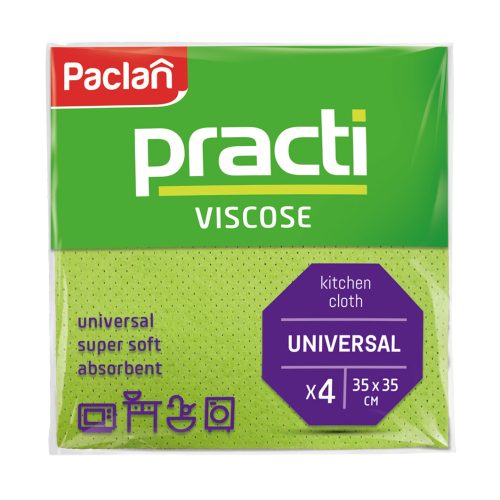 Paclan Practi Viscose univerzális törlőkendő 4 db 35cm*35cm