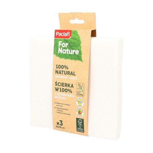 Paclan for Nature univerzális kukorica&viszkóz törlőkendő 3 db 38cm*35cm