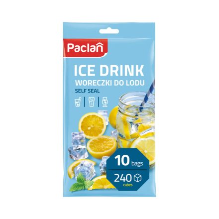 Paclan jégkockakészítő zacskó, önzáródó 240 db-os