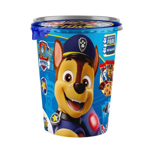 Pohár csokis keksszel, matricával 55g - Mancs Őrjárat