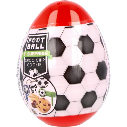 Tojás csokis keksszel, meglepetéssel 5,5g - Football (18 db/#)