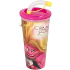 Szívószálas pohár csokis keksszel 10g - Trolls