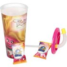 Szívószálas pohár csokis keksszel 10g - Trolls