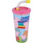 Szívószálas pohár csokis keksszel 10g - Peppa Malac