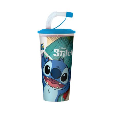 Szívószálas pohár csokis keksszel 10g - Stitch