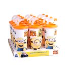 Szívószálas pohár csokis keksszel 10g - Minyonok