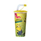 Szívószálas pohár csokis keksszel 10g - Minyonok