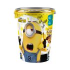Pohár csokis keksszel, matricával 55g - Minyonok