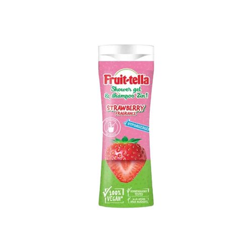 Fruittella tusfürdő és sampon 2in1 300 ml - Eper 14db/#