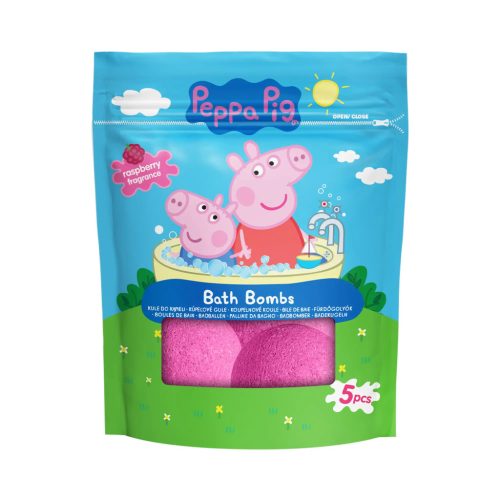 Peppa Malac fürdőbomba 5x50g Málna