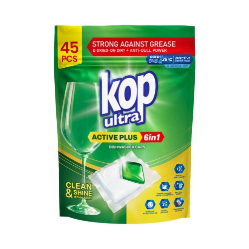   Kop Ultra Active Plus 6in1 por-gél mosogatógép kapszula 45 db