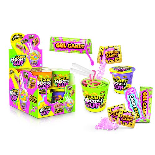 JOHNY BEE Candy Noodle Cup (cukorka mix) 55g (12 db/dp)
