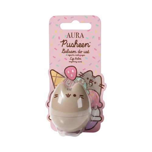 Pusheen 3D ajakbalzsam 6 g - málna (barna)