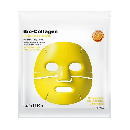   all'AURA Bio-Collagen Real Deep Hidrogél arcmaszk 24 g - Ragyogást fokozó