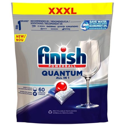 Finish mosogató tabletta 60 mosás 60 db Quantum All in 1 Regular