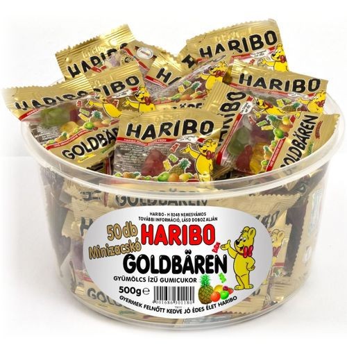 HARIBO Goldbären Minis 10g (50 db/dp, 300 db/#, 1200 db/sor)