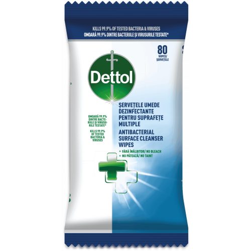 Dettol törlőkendő 80 db Multi-purpose/Antibacterial