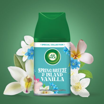 Air Wick készülék utántöltő 250 ml Freshmatic Spring Breeze&Island Vanilia