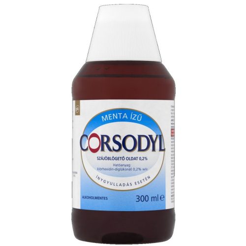 Corsodyl szájöblögető oldat 300 ml Alkoholmentes