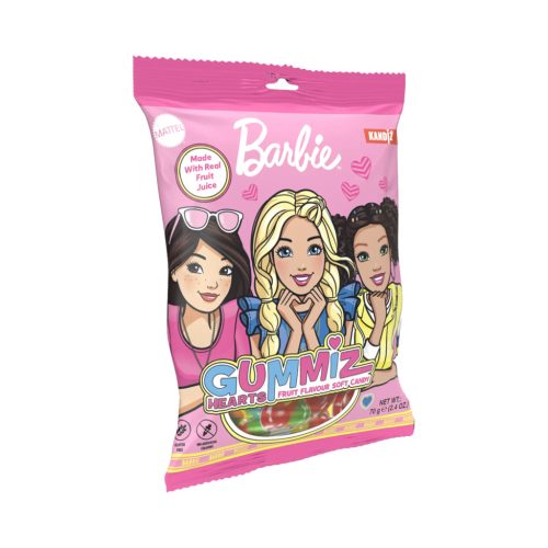 Gummiz Hearts - Szívecskés gumicukor 70g - Barbie