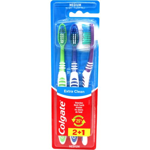 Colgate fogkefe triopack Extra Clean Medium