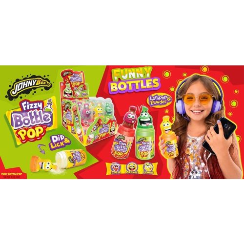 JOHNY BEE Fizzy Bottle Pop 40g (12 db/dp)