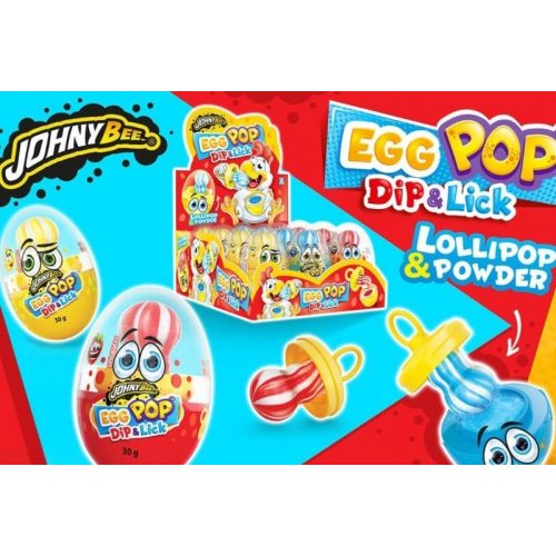 JOHNY BEE Egg Pop Dip & Lick 30g (12 db/dp)