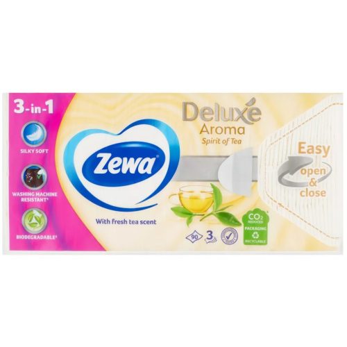 Zewa zsebkendő 3 rétegű 90 db Deluxe Spirit of Tea
