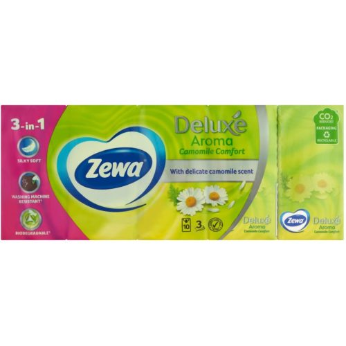 Zewa zsebkendő 3 rétegű 10x10 db Deluxe Camomile