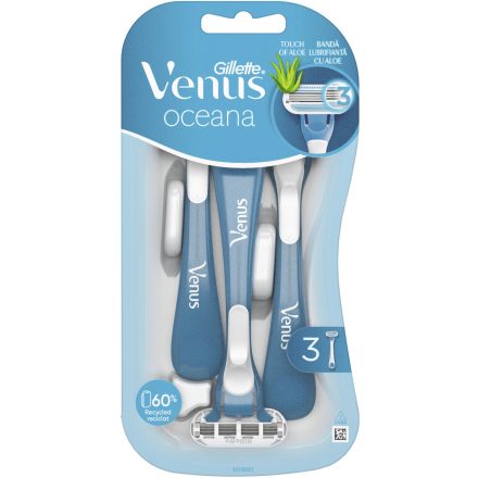 Gillette eldobható borotva női 3 db Venus3 Oceana