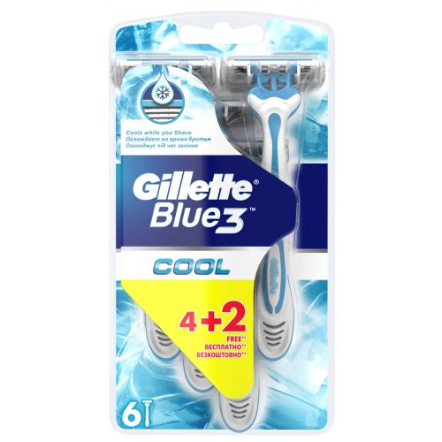 Gillette Sensor3 eldobható borotva 4+2 db - Cool