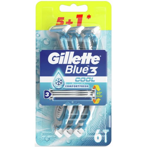 Gillette eldobható borotva 6 db Blue 3 Cool