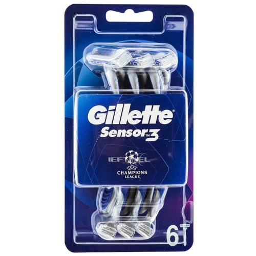 Gillette eldobható borotva 6 db Sensor 3 Champions League