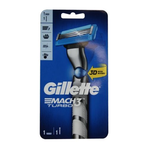 Gillette készülék+borotvabetét Mach3 Turbo 3D Flexball