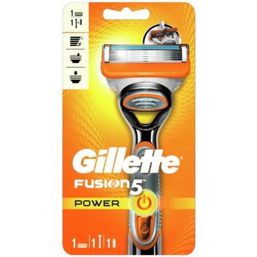 Gillette készülék+borotvabetét+elem Fusion Power