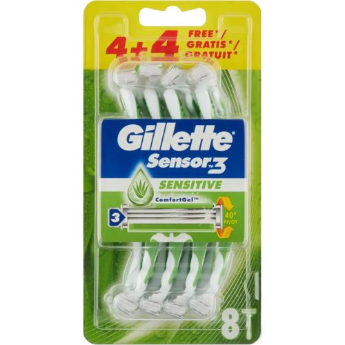 Gillette eldobható borotva 8 db Sensor 3 Sensitive