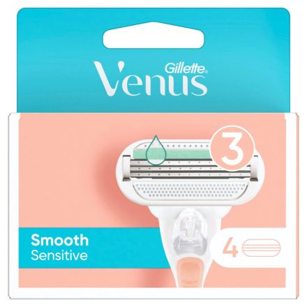 Gillette borotvabetét női 4 db Venus Smooth Sensitive